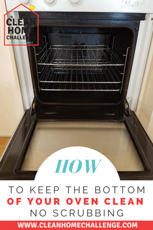 Keep The Bottom Of Your Oven Clean