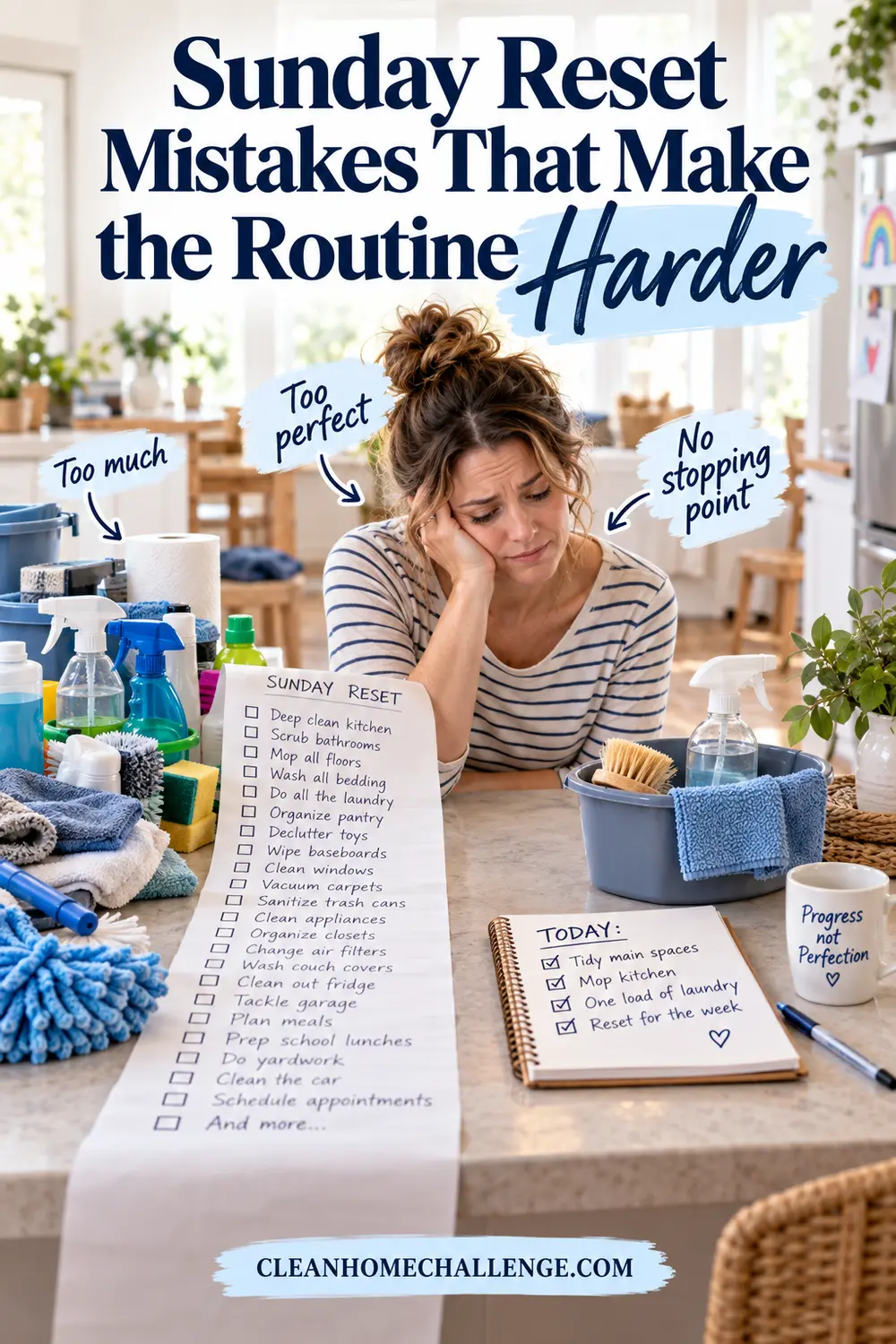 Sunday Reset Mistakes That Make the Routine Harder